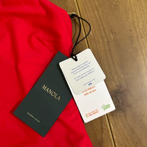 Manola Red Eco-Friendly One Piece Swimsuit - Spain, Small - Picture 5 of 8